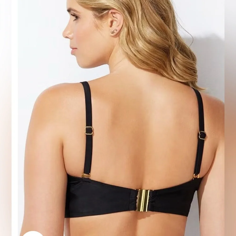 Swimsuits For All Black Bikini Top - Picture 2 of 9